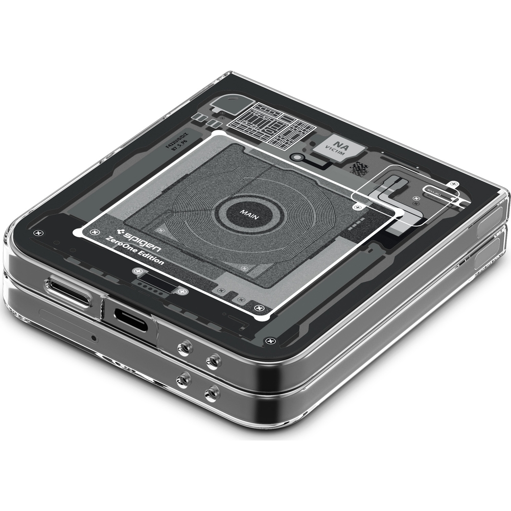 Etui Spigen Air Skin do Galaxy Z Flip6, przezroczysto-szare (Zero One)